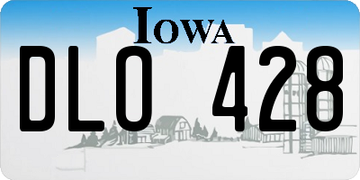 IA license plate DLO428