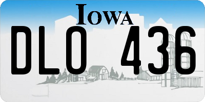 IA license plate DLO436
