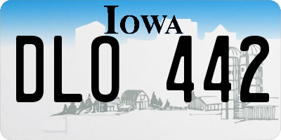 IA license plate DLO442