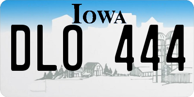 IA license plate DLO444