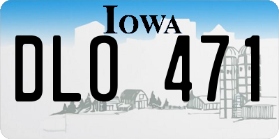 IA license plate DLO471