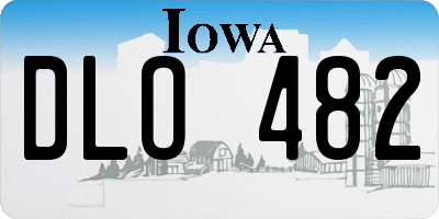 IA license plate DLO482
