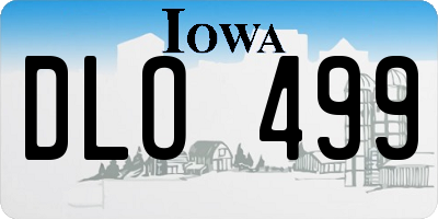 IA license plate DLO499