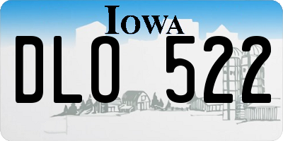 IA license plate DLO522