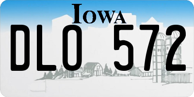 IA license plate DLO572