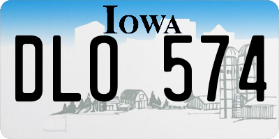 IA license plate DLO574