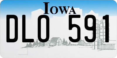 IA license plate DLO591