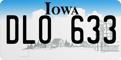 IA license plate DLO633