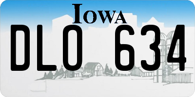 IA license plate DLO634
