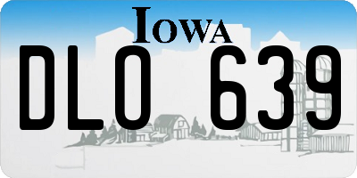 IA license plate DLO639