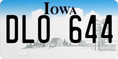 IA license plate DLO644