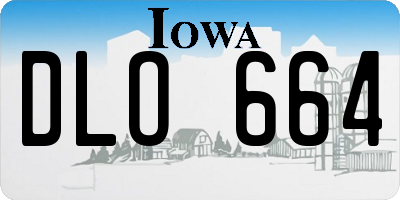 IA license plate DLO664