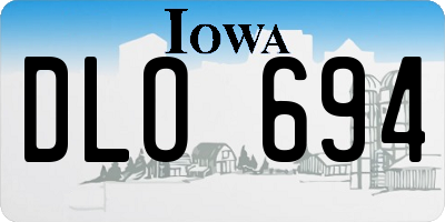 IA license plate DLO694