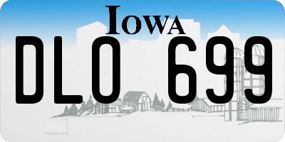 IA license plate DLO699