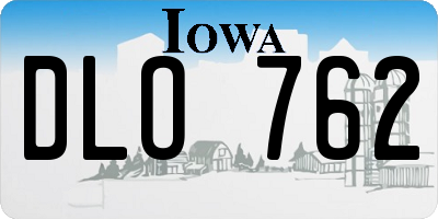 IA license plate DLO762