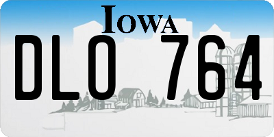IA license plate DLO764