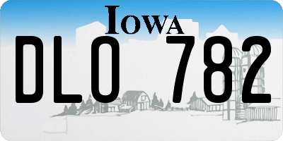 IA license plate DLO782