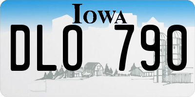 IA license plate DLO790