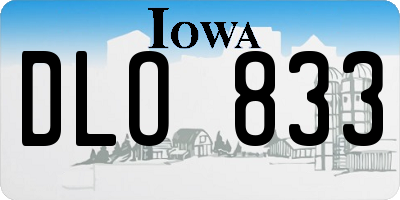 IA license plate DLO833
