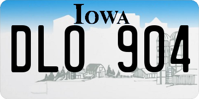 IA license plate DLO904