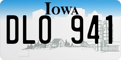 IA license plate DLO941