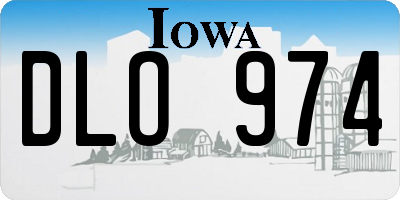 IA license plate DLO974
