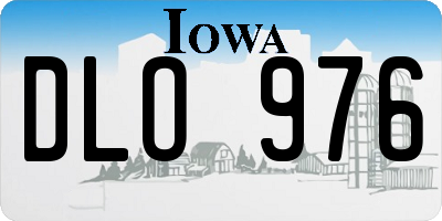 IA license plate DLO976