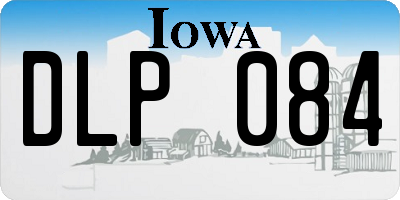 IA license plate DLP084
