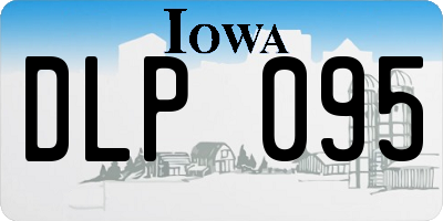 IA license plate DLP095
