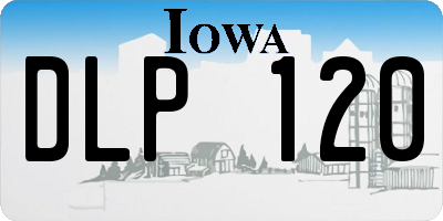 IA license plate DLP120