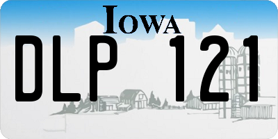 IA license plate DLP121