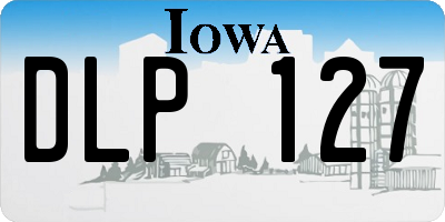 IA license plate DLP127