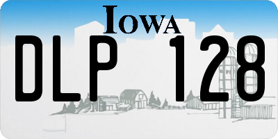 IA license plate DLP128