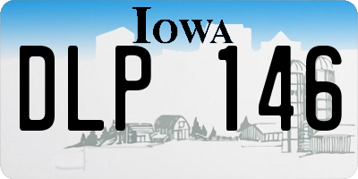 IA license plate DLP146