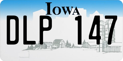 IA license plate DLP147