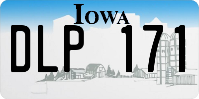 IA license plate DLP171