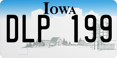 IA license plate DLP199