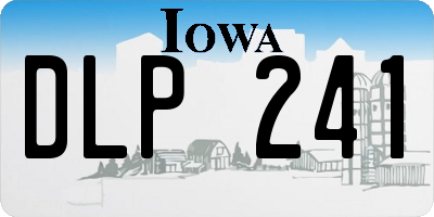 IA license plate DLP241