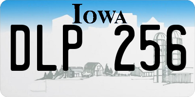 IA license plate DLP256