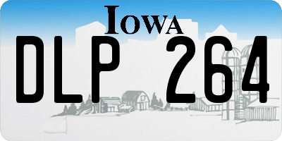 IA license plate DLP264