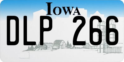 IA license plate DLP266