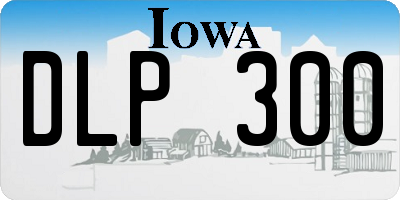 IA license plate DLP300
