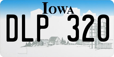 IA license plate DLP320