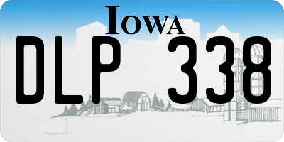 IA license plate DLP338