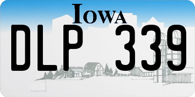 IA license plate DLP339