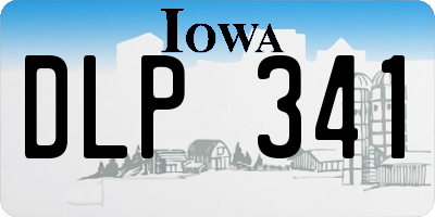 IA license plate DLP341