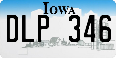 IA license plate DLP346