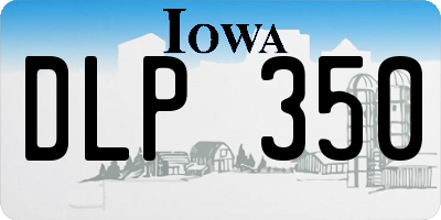 IA license plate DLP350