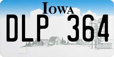 IA license plate DLP364