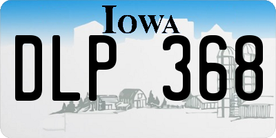 IA license plate DLP368
